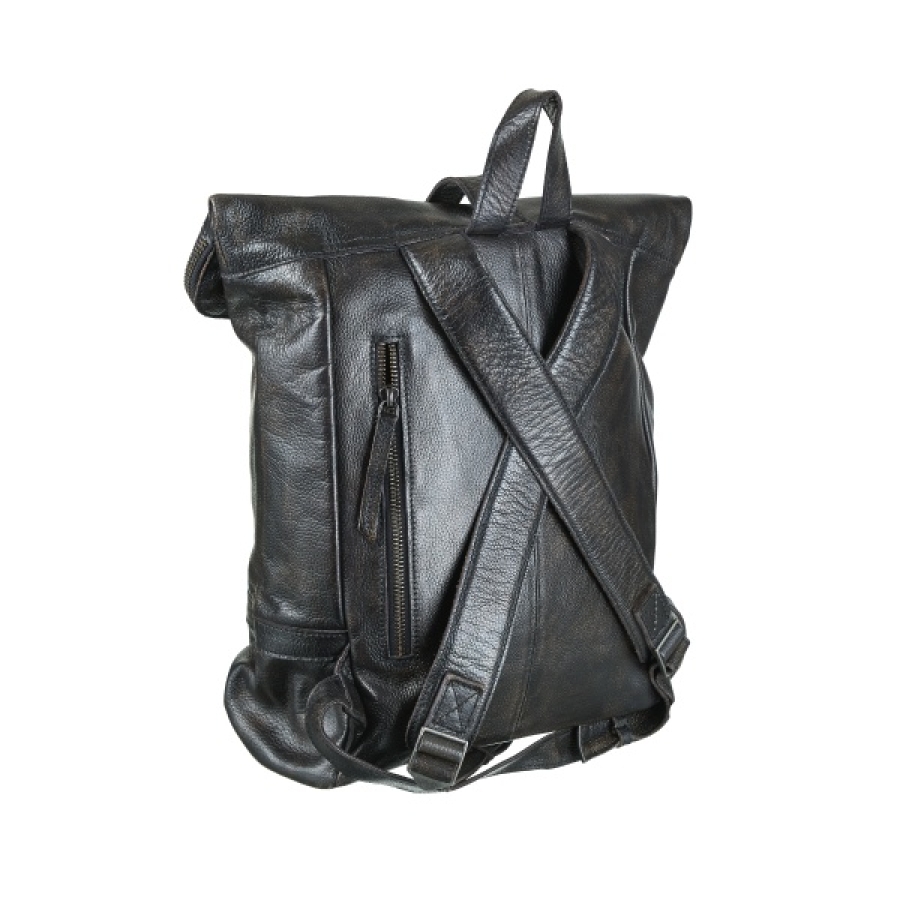 ROLLTOP BACKPACK BLACK Rucksacktasche